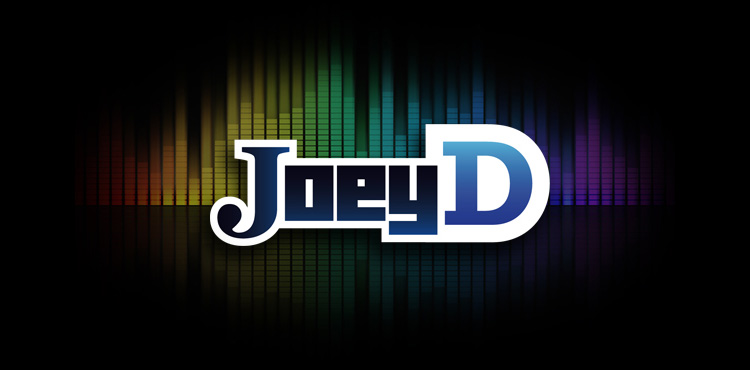 a logo designed by alex kanos for joeyD a dj from sarasota florida