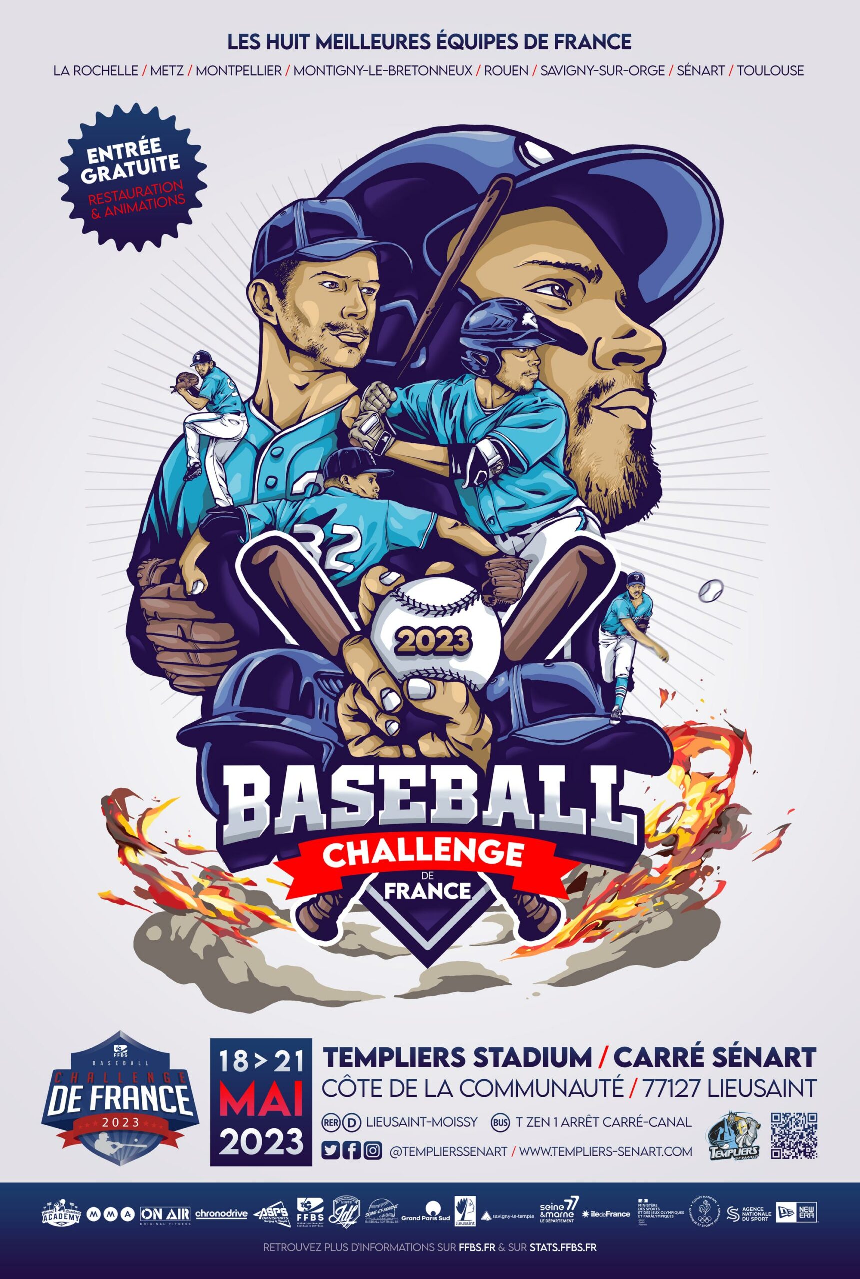 Poster Baseball Challenge Graphic Design