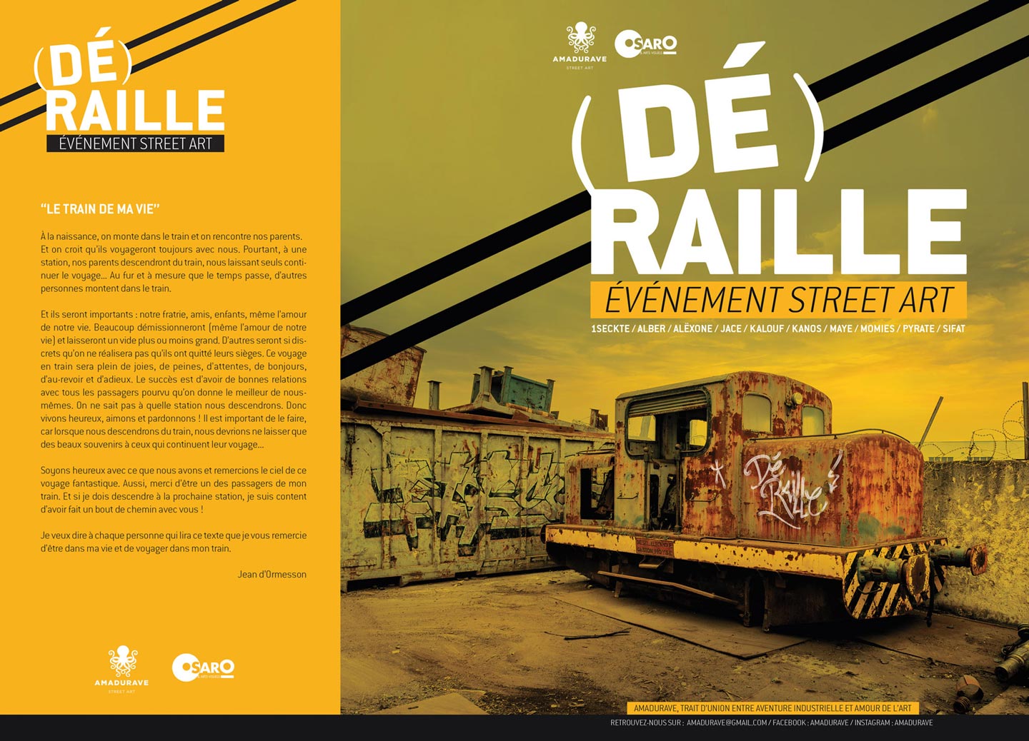 Book Graphic Design for Deraille Nimes Street Art Event 2022